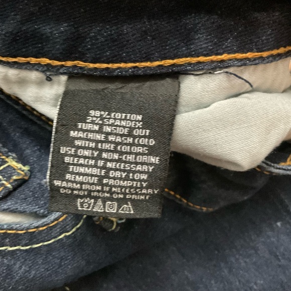 Vintage RocaWear Junior Skinny Blue Jeans size 13 Embroidered Pockets - Picture 11 of 12